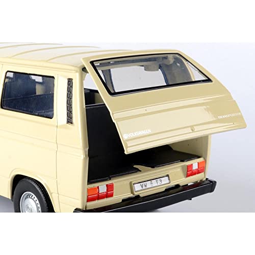 VW Type 2 (T3) Van Beige Timeless Legends Series 1/24 Diecast Model Car by Motormax 79376