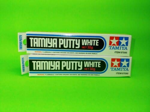 2 Pack 32 Gram Tube White Putty TAMIYA 87095 Model Modeling Accessory Includes CHICAGOLAND RC Coupon