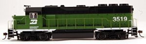 bachmann industries emd gp40 dcc ready locomotive – burlington northern #3519 – (1:87 ho scale)