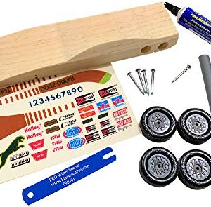 Pine Derby Car Kit with PRO Graphite to Build The Ferrari by Pinewood Pro