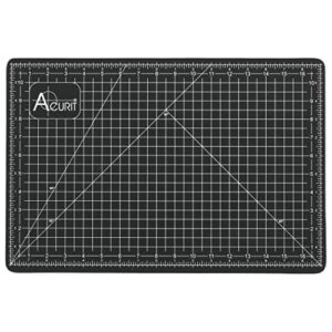 acurit self-healing cutting mats – self-healing craft mats for cutting, measurements, studios, design, & more! – [black – 18×24″]