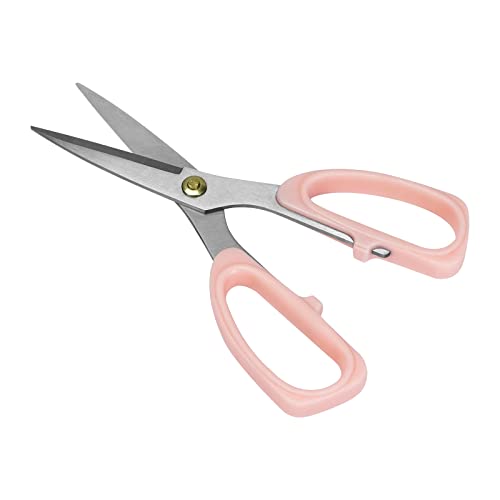 All Purpose 8" Scissors Heavy Duty Ergonomic Comfort Grip Shears Sharp Scissors for Office Home Household (Pink)