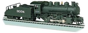 bachmann trains – usra 0-6-0 locomotive with smoke and slope tender – atsf #2034 – ho scale