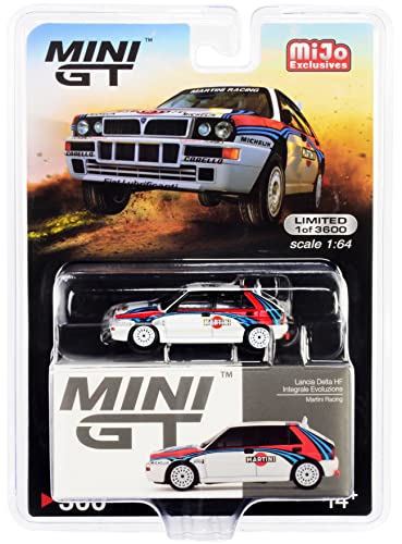 Truescale Miniatures Lancia Delta HF Integrale Evoluzione White w/Graphics Martini Racing Ltd Ed to 3600 pcs 1/64 Diecast Model Car by True Scale Miniatures MGT00300