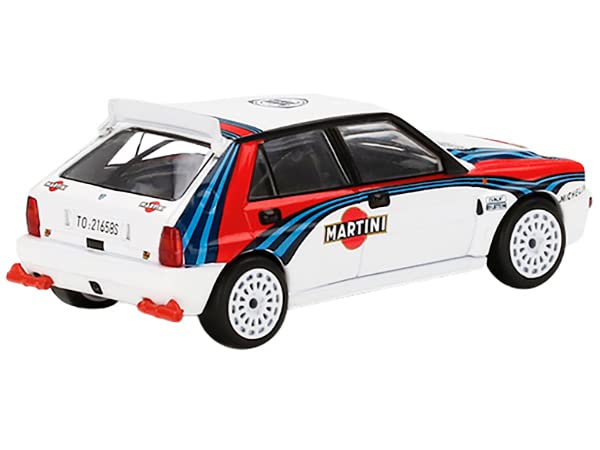 Truescale Miniatures Lancia Delta HF Integrale Evoluzione White w/Graphics Martini Racing Ltd Ed to 3600 pcs 1/64 Diecast Model Car by True Scale Miniatures MGT00300