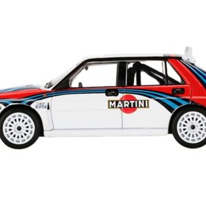 Truescale Miniatures Lancia Delta HF Integrale Evoluzione White w/Graphics Martini Racing Ltd Ed to 3600 pcs 1/64 Diecast Model Car by True Scale Miniatures MGT00300