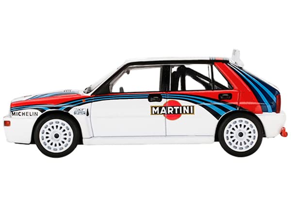 Truescale Miniatures Lancia Delta HF Integrale Evoluzione White w/Graphics Martini Racing Ltd Ed to 3600 pcs 1/64 Diecast Model Car by True Scale Miniatures MGT00300