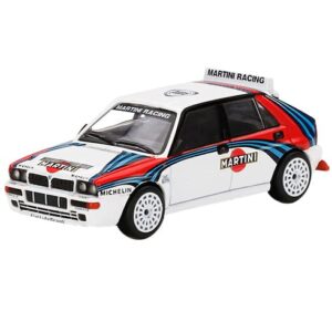 Truescale Miniatures Lancia Delta HF Integrale Evoluzione White w/Graphics Martini Racing Ltd Ed to 3600 pcs 1/64 Diecast Model Car by True Scale Miniatures MGT00300