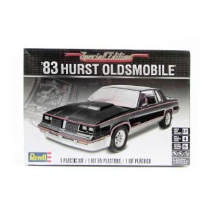 Revell 85-4317 '83 Hurst Oldsmobile Model Car Kit 1:25 Scale 94-Piece Skill Level 4 Plastic Model Building Kit, Black