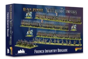warlord black powder epic battles waterloo: french infantry brigade military table top wargaming plastic model kit 312002001