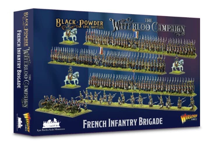 WarLord Black Powder Epic Battles Waterloo: French Infantry Brigade Military Table Top Wargaming Plastic Model Kit 312002001