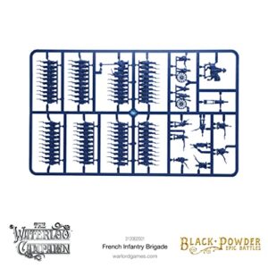 WarLord Black Powder Epic Battles Waterloo: French Infantry Brigade Military Table Top Wargaming Plastic Model Kit 312002001