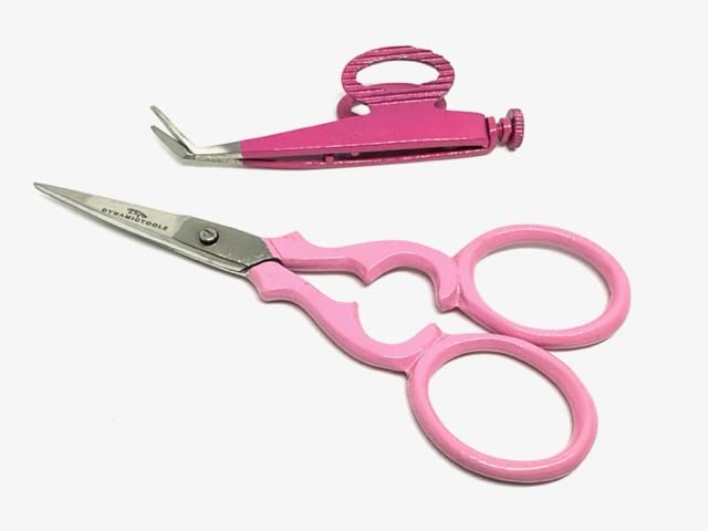 MS TOOLZ 2-PCS Pink and Purple Sidehopper Assorted Jump Stitch Scissor