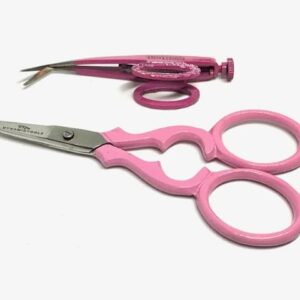 MS TOOLZ 2-PCS Pink and Purple Sidehopper Assorted Jump Stitch Scissor