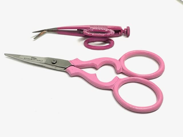 MS TOOLZ 2-PCS Pink and Purple Sidehopper Assorted Jump Stitch Scissor