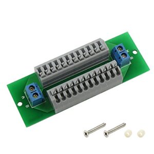 pcb008 1x 12 position prewired power distribution board block 2 inputs 2 x 13 outputs for dc ac voltage new