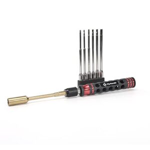 7 in 1 multifunctional steel rc hex screw driver h1.5 /h2.0 /h2.5 /h3.0/h4.0/8.0box/ph1 hardware tools sets scale cars helicopter m5 nut key socket drivers fpv model & hobby building accessories