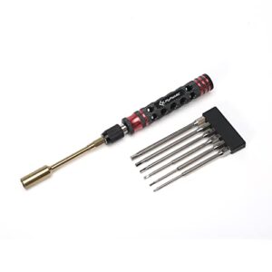 7 in 1 Multifunctional Steel RC Hex Screw Driver H1.5 /H2.0 /H2.5 /H3.0/H4.0/8.0Box/PH1 Hardware Tools Sets Scale Cars Helicopter M5 Nut Key Socket Drivers FPV Model & Hobby Building Accessories