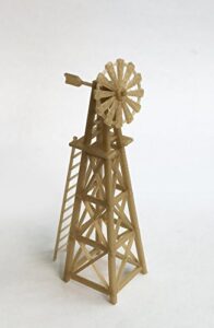 outland models railway layout country farm windmill (gold) ho scale 1:87