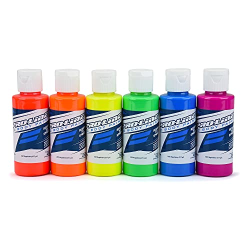 Pro-line Racing Pro-Line RC Body Paint Fluorescent Color Set 6 Pack PRO632303 Car Paint