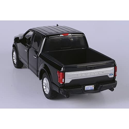 Motor Max 2019 Ford F-150 Limited Crew Cab Pickup Truck, Black 79364BK - 1/27 Scale Diecast Model Toy Car