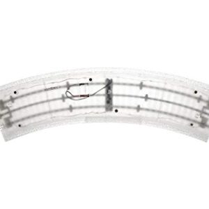 Lionel Lighted FasTrack Electric O Gauge, O36 Curve Track, Pack of 4 , White