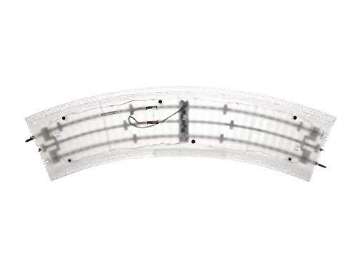 Lionel Lighted FasTrack Electric O Gauge, O36 Curve Track, Pack of 4 , White