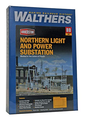 Walthers Cornerstone Series Kit HO Scale Northern Light & Power Substation & Accessories