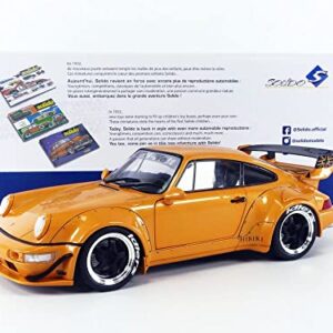 Solido S1807501 1:18 2011 RWB 964-Orange Porsche Collectible Miniature car, Orange