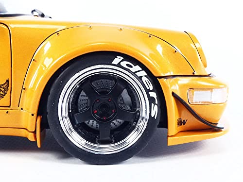 Solido S1807501 1:18 2011 RWB 964-Orange Porsche Collectible Miniature car, Orange