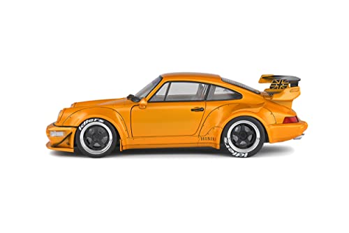 Solido S1807501 1:18 2011 RWB 964-Orange Porsche Collectible Miniature car, Orange