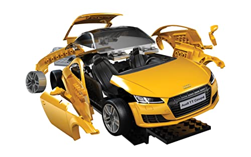 Airfix Quickbuild Audi TT Coupe Yellow Brick Building Model Kit J6034