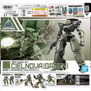 Bandai Hobby 30MM bEXM-14T Sierra Nova (Green) 1/144 Scale Color-Coded Plastic Model