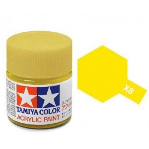 Tamiya Models X-8 Mini Acrylic Paint, Lemon Yellow