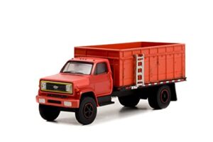 modeltoycars 1980 chevy c-70 grain truck (weathered), red – greenlight 45150a – 1/64 scale diecast car