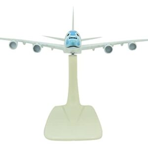 TANG DYNASTY(TM) 1:500 15cm A380 ANA Sea Turtle Metal Airplane Model Plane Toy Plane Model (Blue)