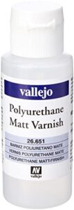 vallejo model color 60 ml matte polyurethane varnish