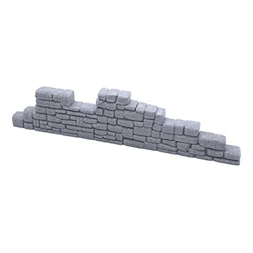 EnderToys Ruined Stone Walls Set B, Terrain Scenery for Tabletop 28mm Miniatures Wargame, 3D Printed and Paintable