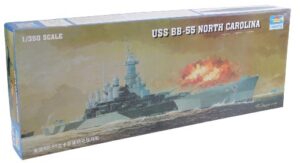 trumpeter 1/350 scale uss north carolina bb55 battleship