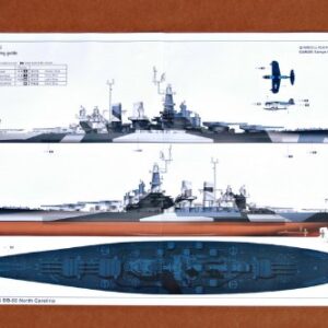 Trumpeter 1/350 Scale USS North Carolina BB55 Battleship