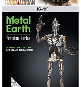 Metal Earth Premium Series Star Wars The Mandalorian IG-11 3D Metal Model Kit Fascinations