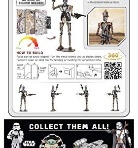 Metal Earth Premium Series Star Wars The Mandalorian IG-11 3D Metal Model Kit Fascinations