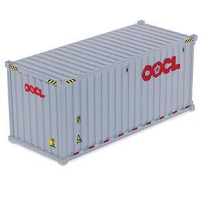20′ dry goods sea container oocl white transport series 1/50 model by diecast masters 91025 b