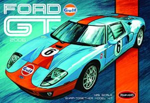 polar lights gulf 2006 ford gt (snap) 2t 1:25 scale model kit