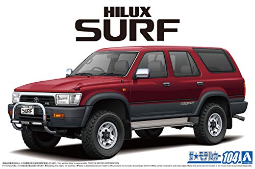 Aoshima 1/24 Scale Car No.104 VZN130G Hilux SSR-X Widebody 1991 - Plastic Model Building Kit # 56981