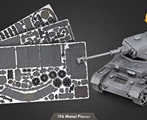 Fascinations Metal Earth Premium Series Panzer IV Tank 3D Metal Model Kit Bundle with Tweezers