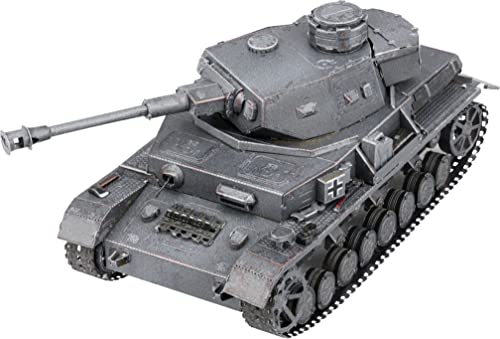 Fascinations Metal Earth Premium Series Panzer IV Tank 3D Metal Model Kit Bundle with Tweezers