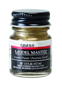 brass 1/2 oz enamel paint bottle by testor corp.