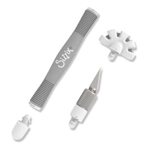 Sizzix Tool 662875, Scalpel & Distress Heads for Scrapbooking, Cardmaking, Papercraft, Home Décor & DIY, Multi Color, One Size, Gray