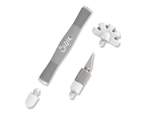 Sizzix Tool 662875, Scalpel & Distress Heads for Scrapbooking, Cardmaking, Papercraft, Home Décor & DIY, Multi Color, One Size, Gray